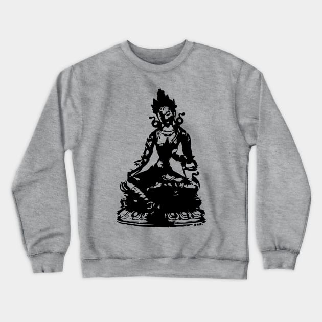 mother of liberation Buddhism Goddess Tara Crewneck Sweatshirt by epoliveira